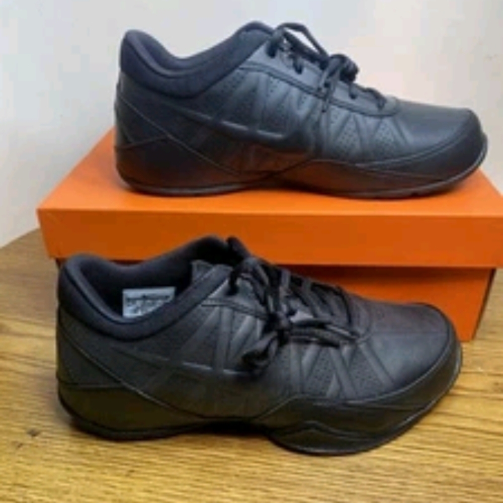 NEW Nike Air Ring Leader Low Leather Athletic Shoes Black Mens Size 8